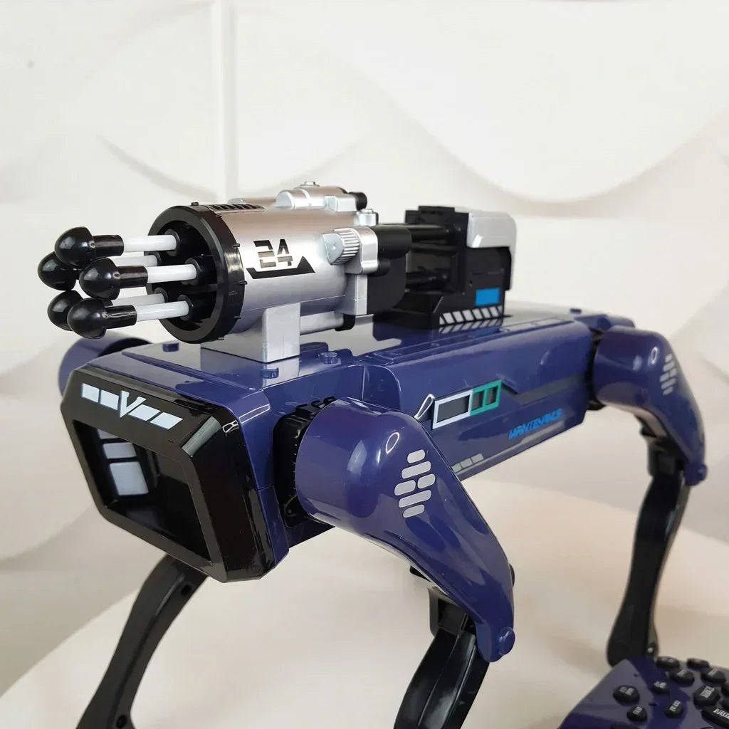 Mechanical Robot Dog Toy with Voice Command & Remote Control – Smart Interactive Walking Robot with Lights & Action Features for Kids (Blue)