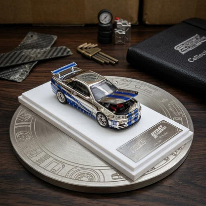 DEMON KING 1:64 Nissan Skyline GT-R34J DKA-054 Chase Car