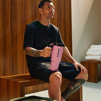 The Messi x Stanley Quencher ProTour Flip Straw Tumbler | 1.18L with Straw for Water (40 oz)