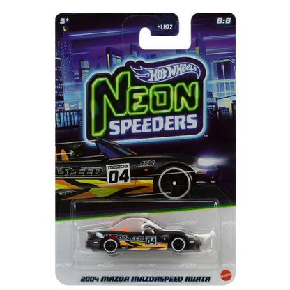 Hot Wheels Neon Speeders 2026 Mix 2 Set of 5 – 1:64 Diecast Cars
