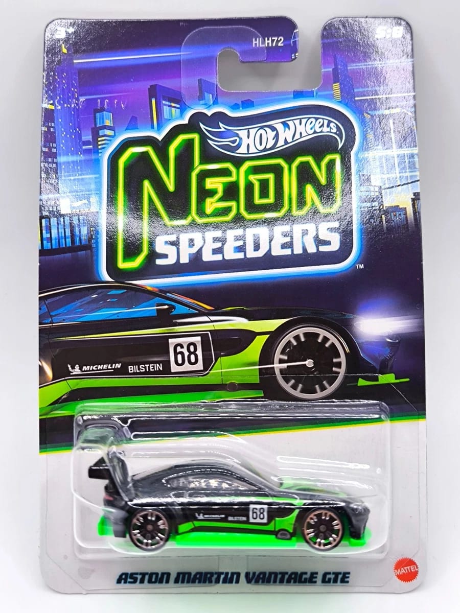 Hot Wheels Neon Speeders 2026 Mix 2 Set of 5 – 1:64 Diecast Cars