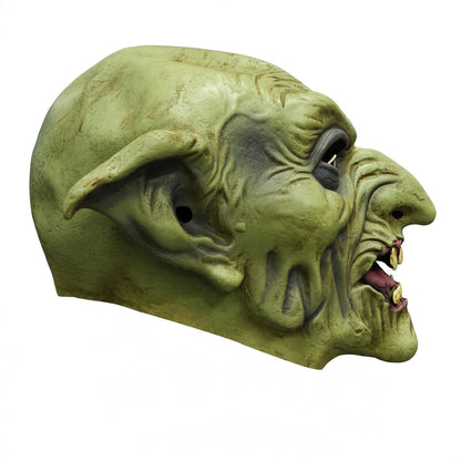 Halloween Scary Green Goblin Monster Mask – Full Face Halloween Horror Costume Mask for Adults