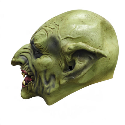 Halloween Scary Green Goblin Monster Mask – Full Face Halloween Horror Costume Mask for Adults