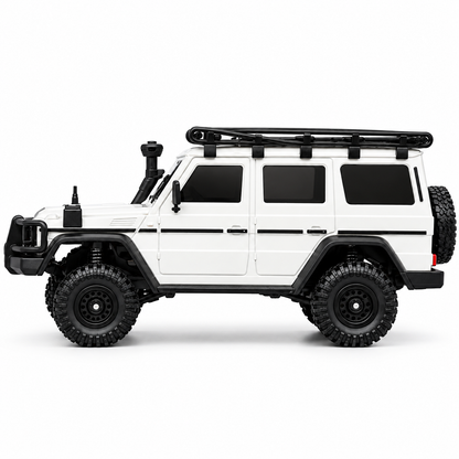 HB Toys 1:43 Scale Racing Rally RC Climb Off-Road 4WD SUV | 2.4GHz Remote Control, Ready to Run (RTR) | White