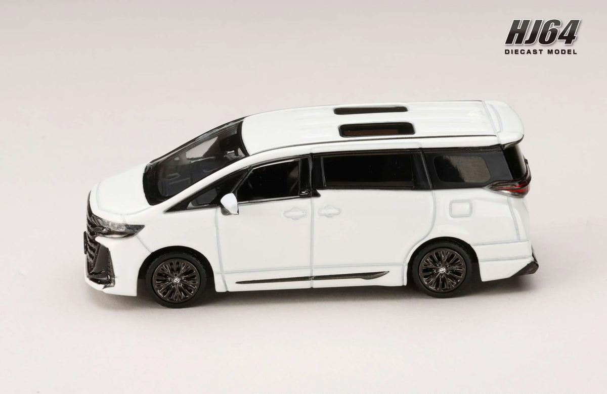 Hobby Japan 1:64 Toyota Vellfire Z Premier Hybrid (H40W) Die-Cast Model – Platinum White Pearl Mica | HJ642077CW