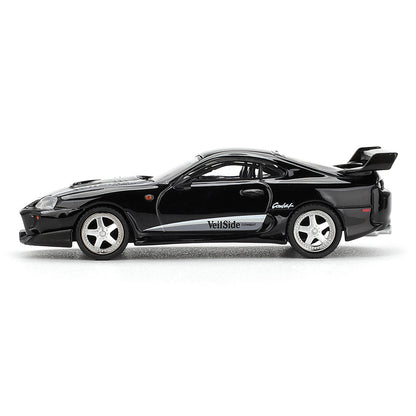 MINI GT 1:64 (Blister Pack) Toyota Supra VeilSide Combat V-II Black Diecast Model Car | Premium JDM Collectible Display Edition | #1107