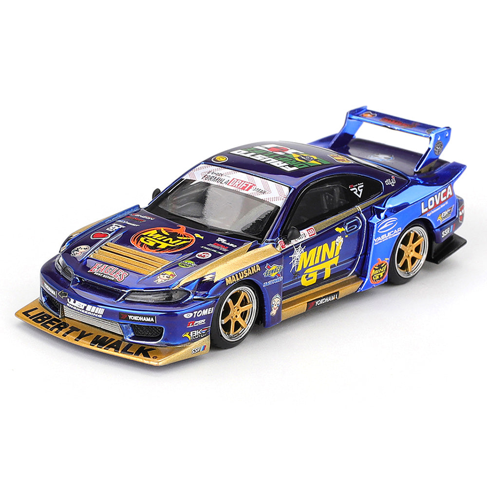 Mini GT 1:64 (Blister Pack) Nissan Silvia (S15) #555 LB-Super