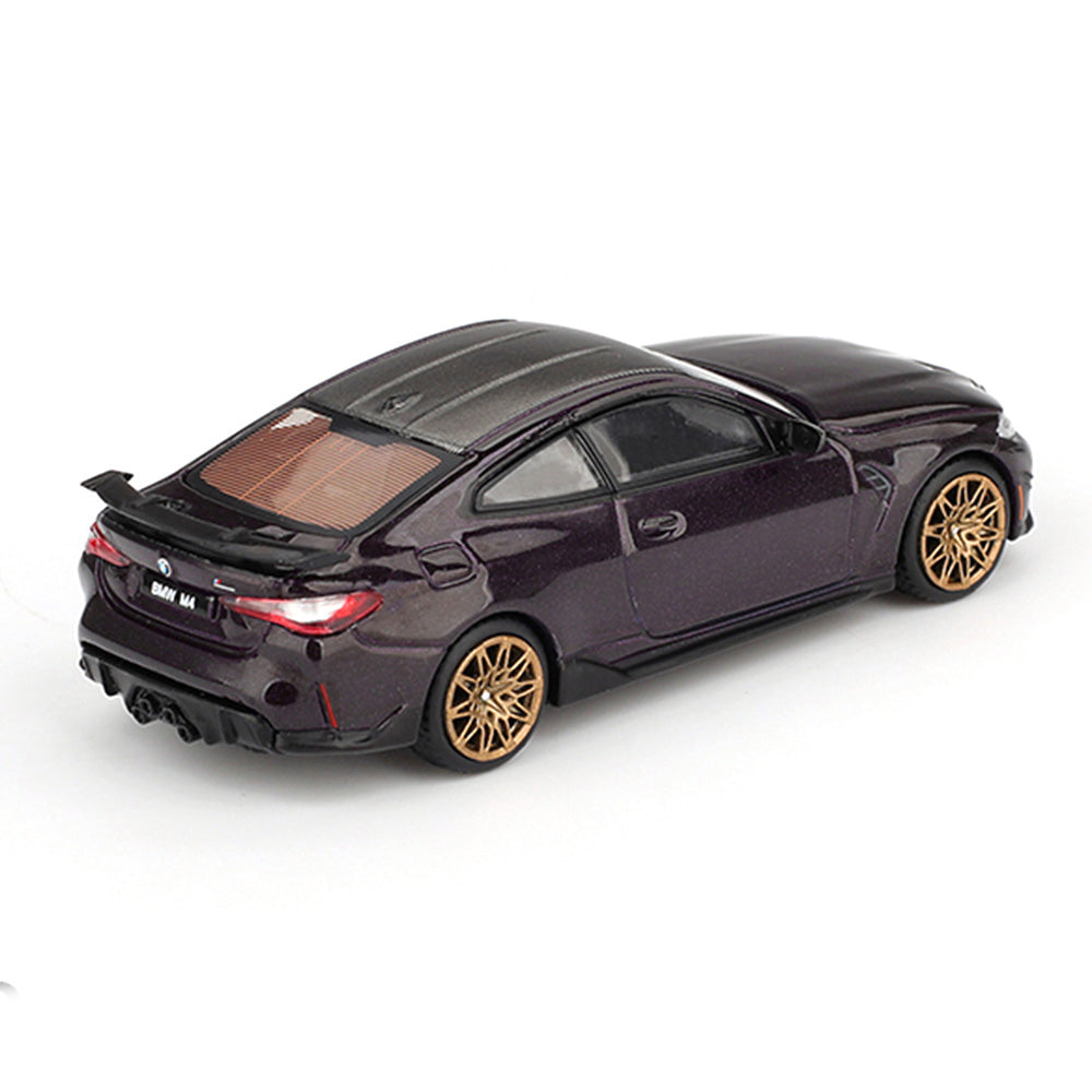 Mini GT 1:64 BMW M4 M Performance Daytona Violet Die-Cast Model Car | Premium BMW Collectible