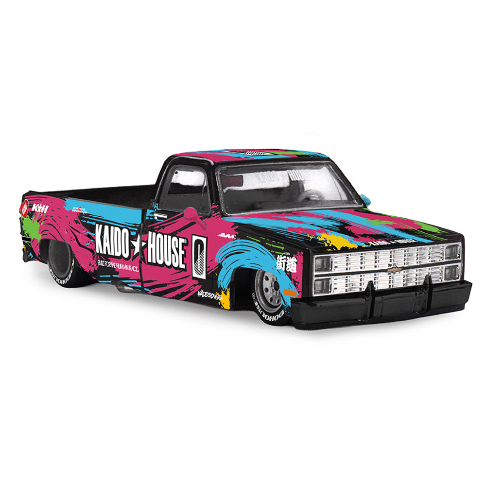 Mini GT 1:64 Scale Chevrolet Silverado Dually Kaido Splash V1 Diecast Scale Model Car | Collectible Model