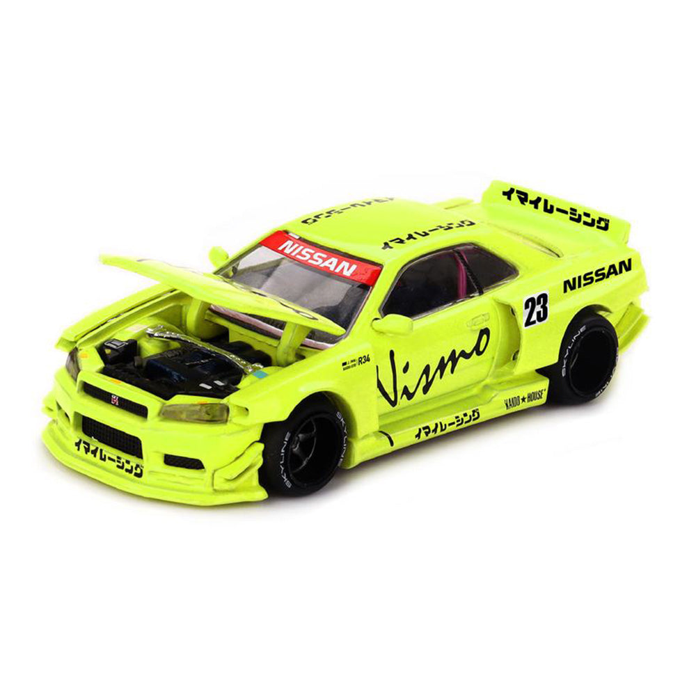 Mini GT 1:64 Scale Nissan Skyline GT-R R34 Kaido Works V4 Diecast Scale Model Car | Collectible Model