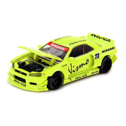 Mini GT 1:64 Scale Nissan Skyline GT-R R34 Kaido Works V4 Diecast Scale Model Car | Collectible Model