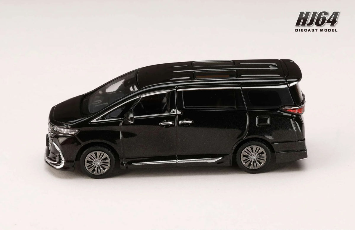 Hobby Japan 1:64 Toyota Alphard Z (H40W) Black Die-Cast Model with Display Case | HJ642078CBK