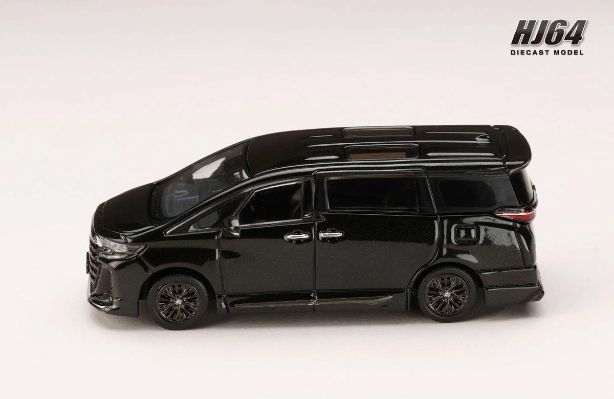 Hobby Japan 1:64 Toyota Vellfire Z Premier Hybrid (H40W) Genuine Options Black Die-Cast Model | HJ642077CBK