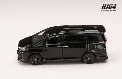 Hobby Japan 1:64 Toyota Vellfire Z Premier Hybrid (H40W) Genuine Options Black Die-Cast Model | HJ642077CBK