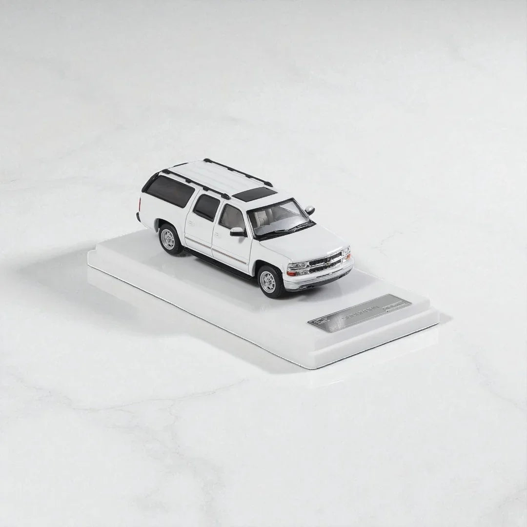 Chevrolet Suburban 1:64 MK Miniatures White diecast scale model car - Jaiman Toys