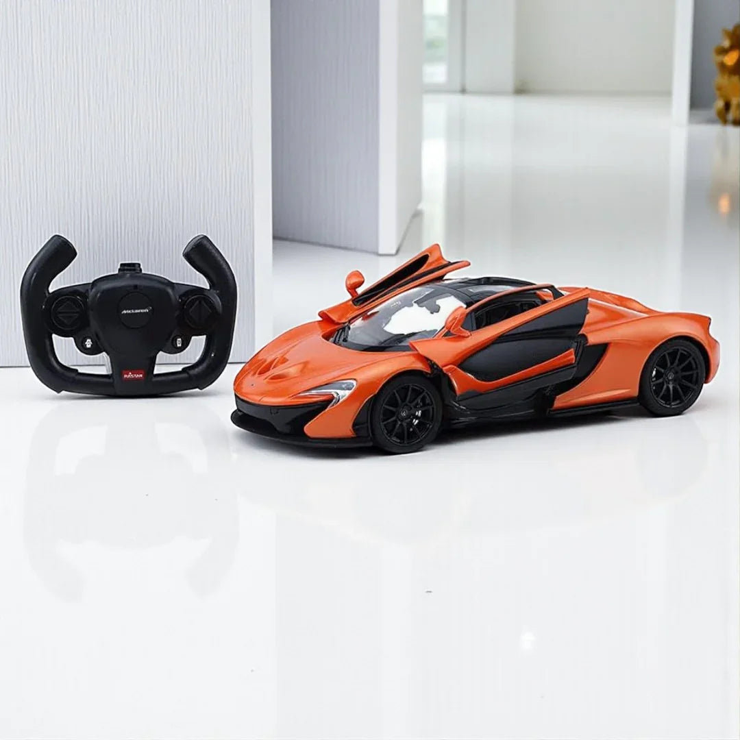 RASTAR 1:14 Pagani Huayra BC RC Car – Licensed Remote Control Supercar with Gullwing Doors & LED Lights (ORANGE)