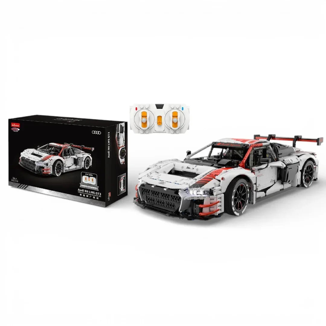 Rastar 1:8 Scale Audi R8 LMS GT3 Building Bricks Set – 3322 Pieces