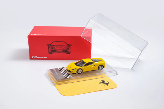 F8 Tributo 1:64 Ferrari Alloy Car Model | Openable Rear Cover Premium Die-Cast Collectible