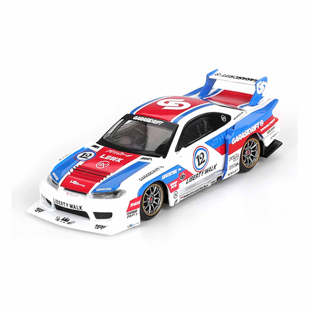 MINI GT S15 LibertyWalk 通常版 & チェイス版 セット MINI GT 1:64 (Blister Pack) Nissan S15 Silvia LB-Super Silhouette