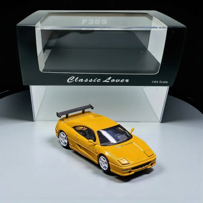 Classic Lover F355 Yellow 1:64 Scale Diecast Car Model – Collector’s Edition