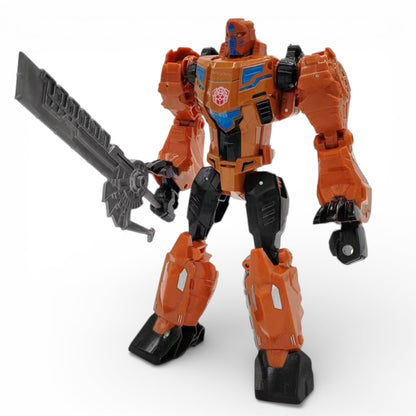 Mecha Crazed 1/10 Scale Robot Transforming Action Figure | Deformation Transforming With Weapon For Kids