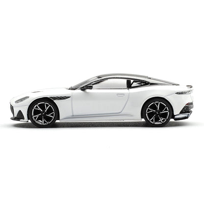 MINI GT 1:64 Aston Martin DBS Stratus White | Premium Die-Cast Collectible Model Car