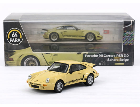 PARA64 1:64 Porsche 911 Carrera RSR 3.0 Sahara Beige Diecast Model – Classic Racing Collectible