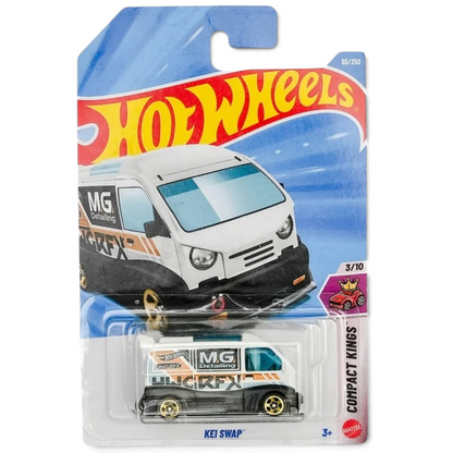 Hot Wheels 1:64 Scale 5-Car Set – '90 Acura NSX, Gordon Murray Automotive T.33 Green JJL44, Rollin' Solo Track Champs, KEI SWAP & Later Crater HYY55