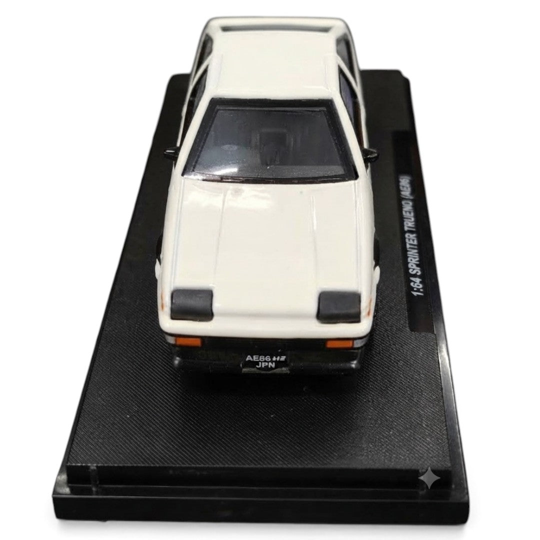 CCA 1:55 Scale Toyota Sprinter Trueno (AE86) H2 Edition Die-Cast Model Car with Display Base | Official Licensed Toyota Collectible Miniature Car | Detailed Interior, Realistic Body & Premium Collector Model