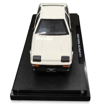 CCA 1:55 Scale Toyota Sprinter Trueno (AE86) H2 Edition Die-Cast Model Car with Display Base | Official Licensed Toyota Collectible Miniature Car | Detailed Interior, Realistic Body & Premium Collector Model