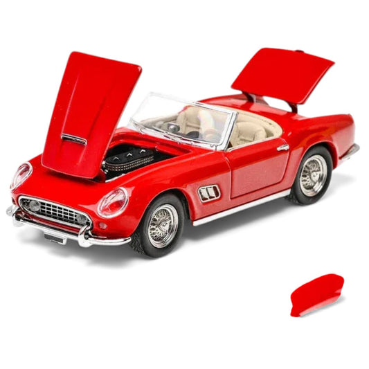 GFCC 1:64 Scale 1960 SWB Ferrari 250GT California Red Miner Convertible Diecast Car Model