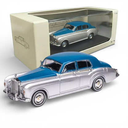 GFCC 1:64 Scale 1965 Rolls-Royce Silver Cloud III  Silver Blue Diecast Car Model