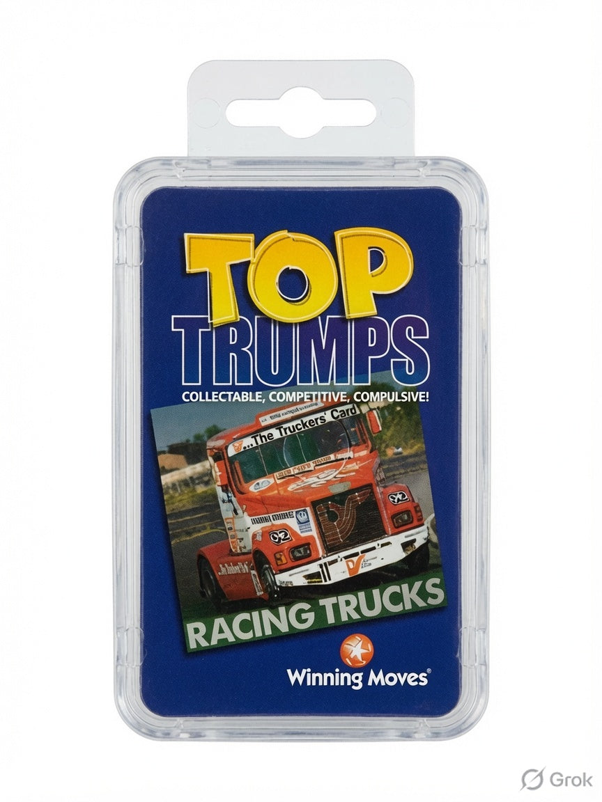 Top Trumps Racing Trucks Vintage 2007 Edition – Rare Collectible Comparison Card Game