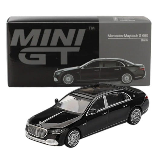 Mini GT 1:64 – Mercedes-Maybach S 680 Black – Diecast Model Car