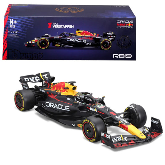 Bburago 1:24 Red Bull Racing RB19 2023 – #1 Max Verstappen Formula 1 Diecast Car Model