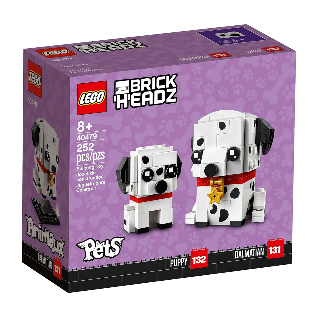 LEGO BrickHeadz Pets 40479 Dalmatian Dog and Puppy (252 Pieces)