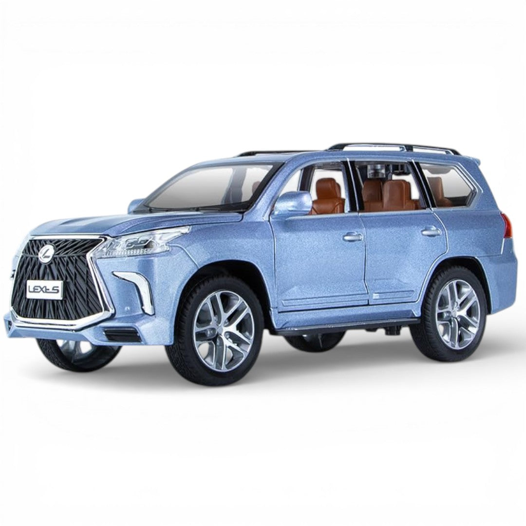 Lexus 1:24 Alloy Metal Pull Back Die-Cast Car – Off-Road in Luxury SUV Model Openable Doors with Realistic Sound & Light