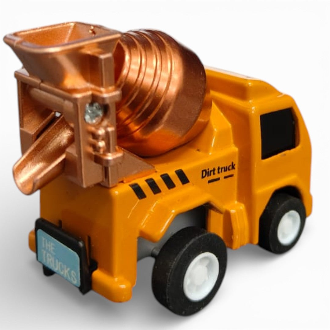 Joy Junction 1:64 Mini Racer Alloy Metal Cement Mixer Truck Toy with Pull-Back Function