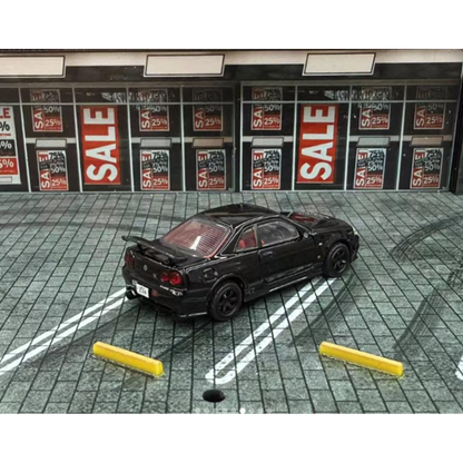 Shadow 1:64 Nissan Skyline GT-R R34 Z-Tune Diecast Model Car | Premium Collectible with 3 Color Variants