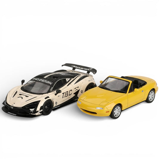 MiniGT 1:64 McLaren 720S LB★Works & Mazda MX-5 Miata 1:64 Scale Diecast Car Set | Premium Collector Models