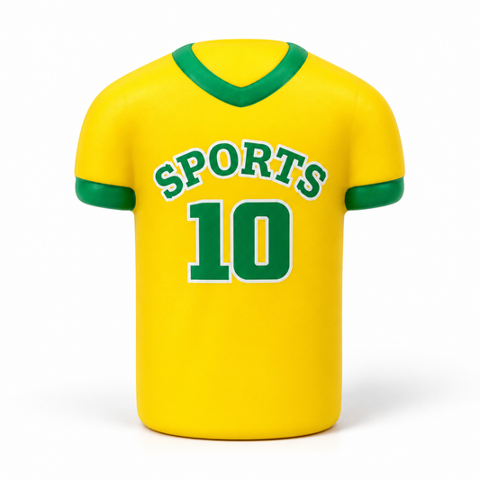 Football Soccer Jersey Slow-Rise Foam Squishy Toys | Multi-Variant Collection (Messi, Ronaldo, Neymar Jr, Mbappé, Suárez, Prime Time) | Squeeze Stress Relief Toy & Desk Fidget