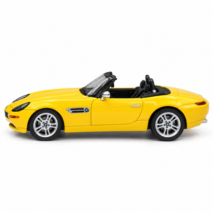 Welly 1:64 BMW Z8 Roadster Yellow Die-Cast Metal Model Car