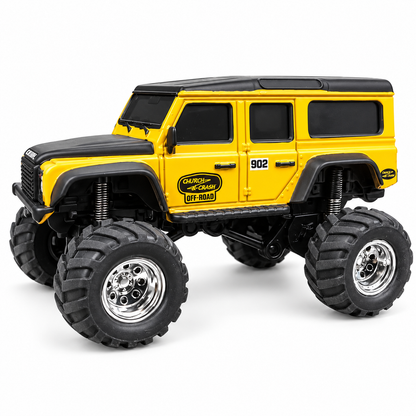 HB Toys Racing Rally R/C Mini Climb 1:64 Scale Off-Road Remote Control Car – 2.4GHz RC, RTR Alloy Body Mini Rock Crawler with App Control