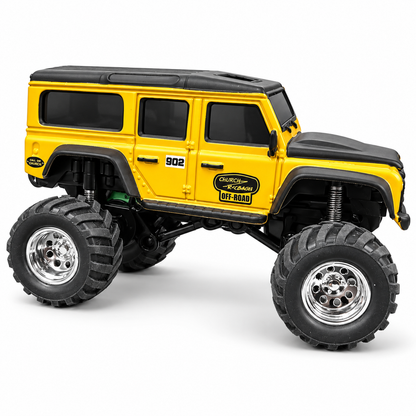 HB Toys Racing Rally R/C Mini Climb 1:64 Scale Off-Road Remote Control Car – 2.4GHz RC, RTR Alloy Body Mini Rock Crawler with App Control