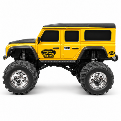 HB Toys Racing Rally R/C Mini Climb 1:64 Scale Off-Road Remote Control Car – 2.4GHz RC, RTR Alloy Body Mini Rock Crawler with App Control