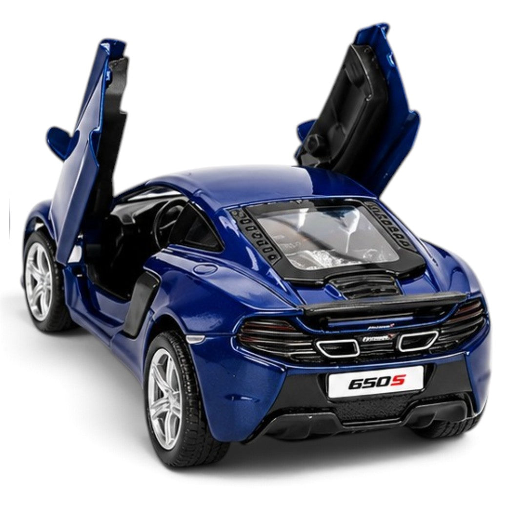 RMZ City 1:32 McLaren 650S Diecast Model Car – Blue/Orange (2 Variants)