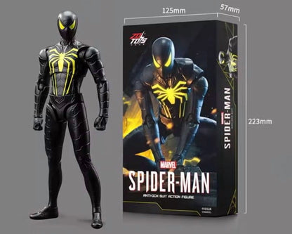 ZD Toys Marvel Spider-Man Anti-Ock Suit Action Figure (7 Inch) | 1:10 Scale Premium Collectible