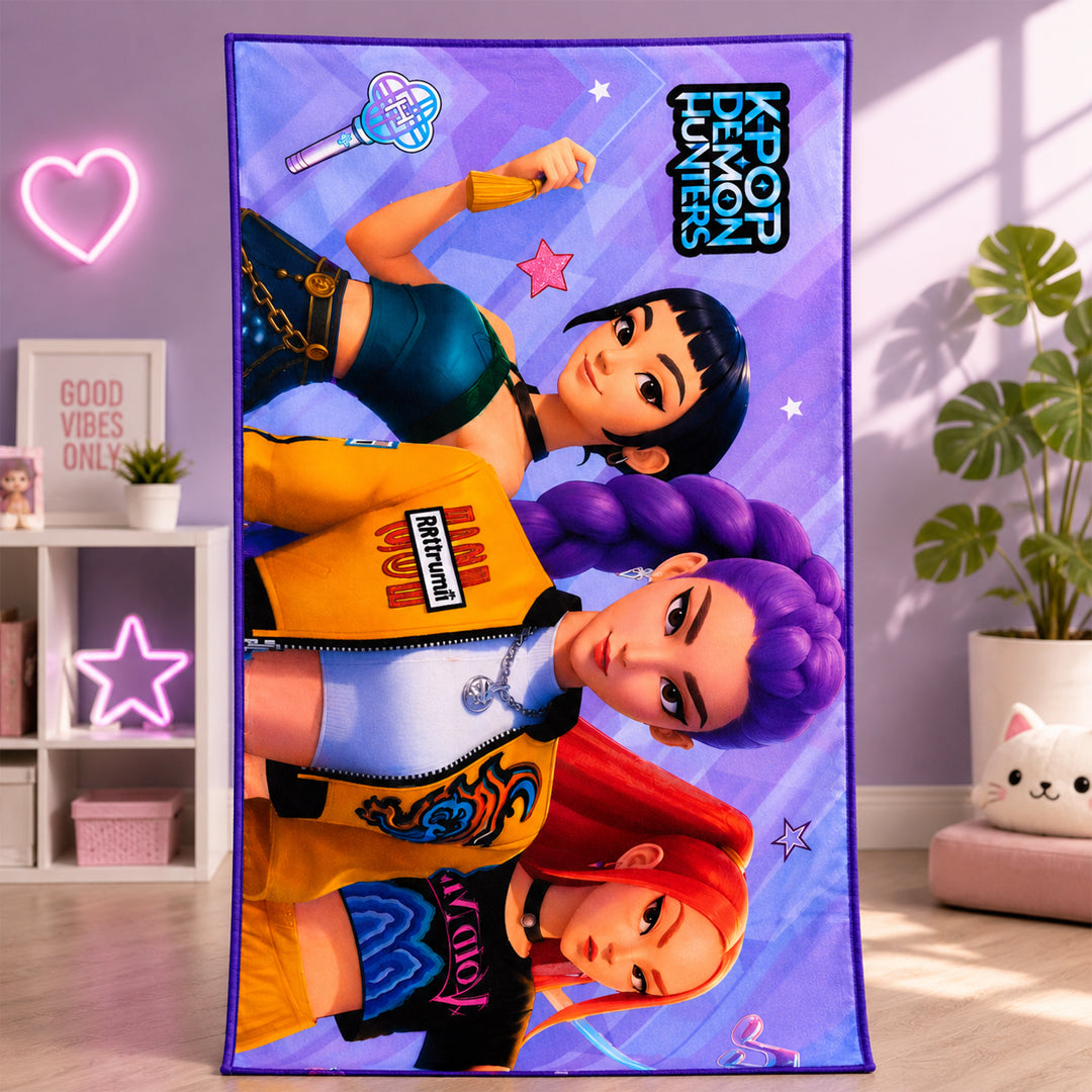 K-POP Quick Dry Beach Towel 54 x 28 Inch  | Super Absorbent Microfiber Towel for Beach, Pool, Gym & Travel