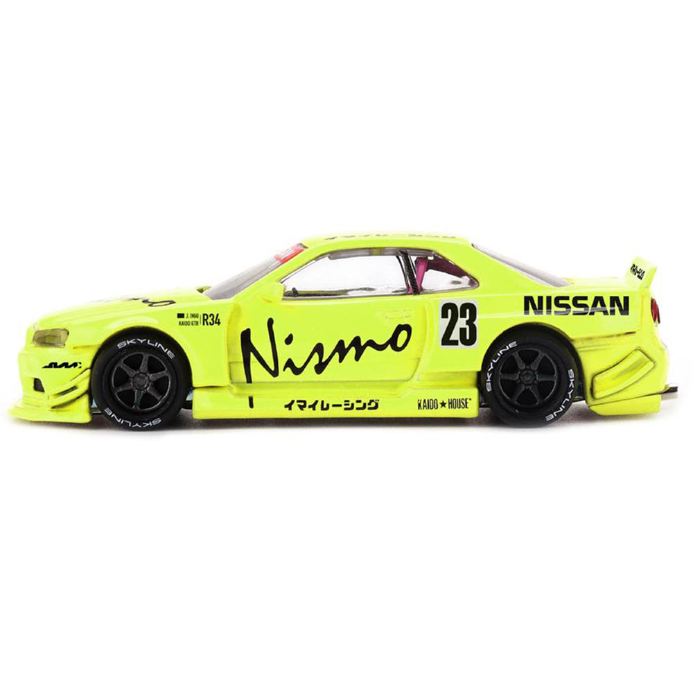 Mini GT 1:64 Scale Nissan Skyline GT-R R34 Kaido Works V4 Diecast Scale Model Car | Collectible Model