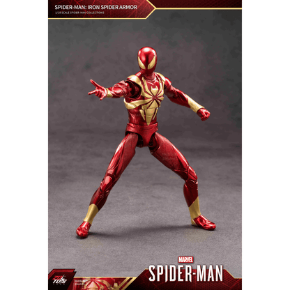 ZD Toys Marvel Spider-Man Iron Spider Armor | 1:10 Scale 7-Inch Highly Articulated Action Figure | Premium Marvel Collectible
